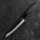 Petty White Steel #2 Kurouchi Manche en Buffle et Ébène 160mm-[Musashi]-[Couteaux de cuisine japonais]