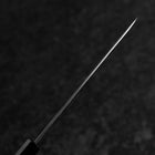 Petty White Steel #2 Kurouchi Manche en Buffle et Ébène 160mm-[Musashi]-[Couteaux de cuisine japonais]