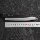 Petty White Steel #2 Kurouchi Manche en Buffle et Ébène 160mm-[Musashi]-[Couteaux de cuisine japonais]