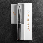 Petty White Steel #2 Kurouchi Manche en Buffle et Ébène 160mm-[Musashi]-[Couteaux de cuisine japonais]