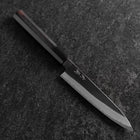 Petty White Steel #2 Kurouchi Manche en Buffle et Ébène 160mm-[Musashi]-[Couteaux de cuisine japonais]