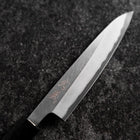 Petty White Steel #2 Revêtement inox Kasumi Manche en Buffle et Ébène 110mm-[Musashi]-[Couteaux de cuisine japonais]