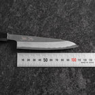 Petty White Steel #2 Revêtement inox Kasumi Manche en Buffle et Ébène 110mm-[Musashi]-[Couteaux de cuisine japonais]