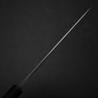 Petty White Steel #2 Revêtement inox Kurouchi Chokin Nami Manche en Buffle et Ébène 150mm-[Musashi]-[Couteaux de cuisine japonais]