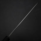 Petty White Steel #2 Revêtement inox Kurouchi Chokin Soleil-Nuage Chanceux Manche en Buffle et Ébène 150mm-[Musashi]-[Couteaux de cuisine japonais]