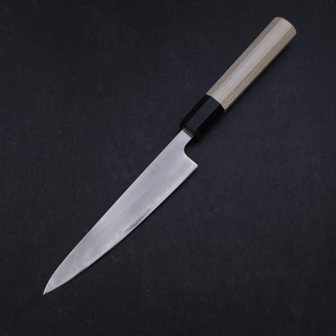 Petty White Steel #1 Poli Manche en Buffle et Magnolia 150mm-[Musashi]-[Couteaux de cuisine japonais]
