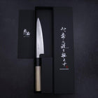 Petty White Steel #1 Poli Manche en Buffle et Magnolia 150mm-[Musashi]-[Couteaux de cuisine japonais]