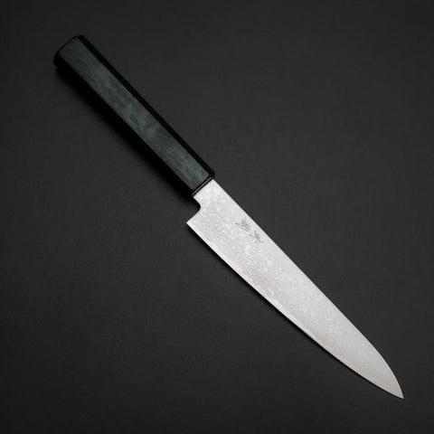 Petty ZA-18 Damas Manche en Urushi Vert 150mm-[Musashi]-[Couteaux de cuisine japonais]