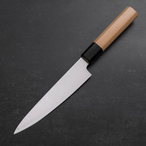 Petty ZA-18 Damascus Buffalo Magnolia Handle 150mm (5.9”)-[Musashi]-[Couteaux de cuisine japonais]
