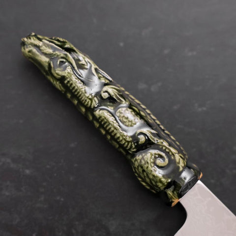 Petty ZA-18 Damascus Ceramics Dragon Handle 150mm (5.9”)-[Musashi]-[Couteaux de cuisine japonais]