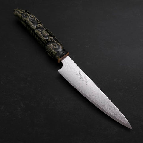 Petty ZA-18 Damascus Ceramics Dragon Handle 150mm (5.9”)-[Musashi]-[Couteaux de cuisine japonais]