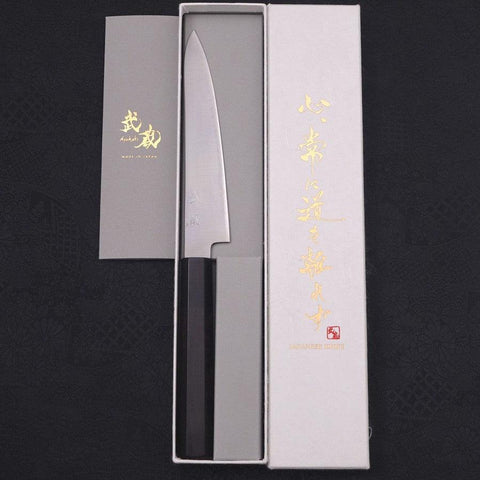 Petty ZDP-189 Poli Manche en Buffle et Ébène 150mm-[Musashi]-[Couteaux de cuisine japonais]