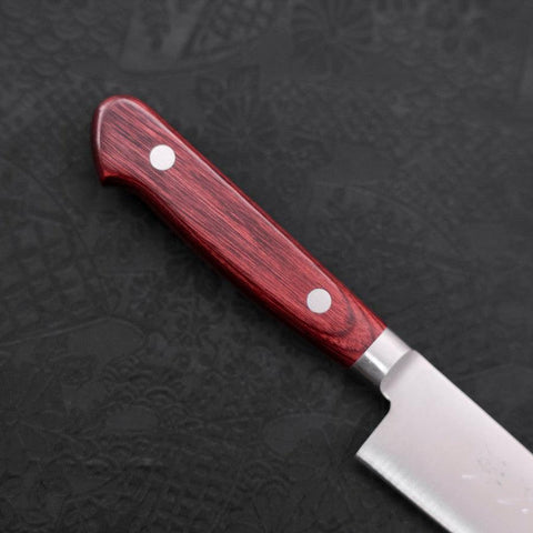 Petty knife AUS-8 Polished Western Red Handle 130mm