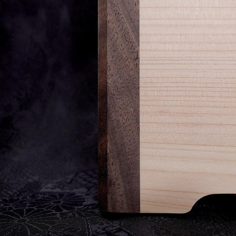 Planche à découper Musashi Hinoki avec support 390mm×240mm×15mm-[Musashi]-[Couteaux de cuisine japonais]