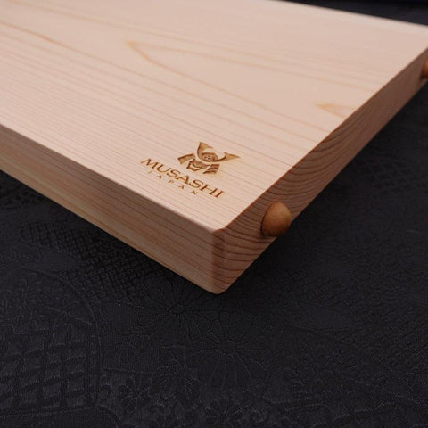 Planche à découper professionnelle Musashi en Hinoki 457mm×240mm×30mm-[Musashi]-[Couteaux de cuisine japonais]