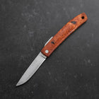 Pocket Knife VG-10 Karin Outdoor Knives 85mm with Leather Sheath (3.3”)-[Musashi]-[Couteaux de cuisine japonais]