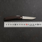 Pocket Knife VG-10 Wenge Outdoor Knives 60mm with Leather Sheath (2.4”)-[Musashi]-[Couteaux de cuisine japonais]