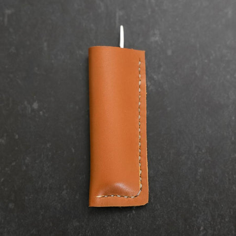 Pocket Knife VG-10 Wenge Outdoor Knives 60mm with Leather Sheath (2.4”)-[Musashi]-[Couteaux de cuisine japonais]