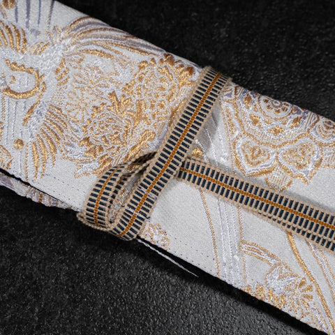 Rouleau pour Couteaux de Cuisine Style Japonais Musashi Phénix Blanc 1 Pochette Fait Main