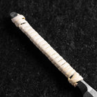 Rasoir/Kamisori Blue Steel #2 Kurouchi Manche Corde Blanche 50mm avec Boîte en Bois-[Musashi]-[Couteaux de cuisine japonais]
