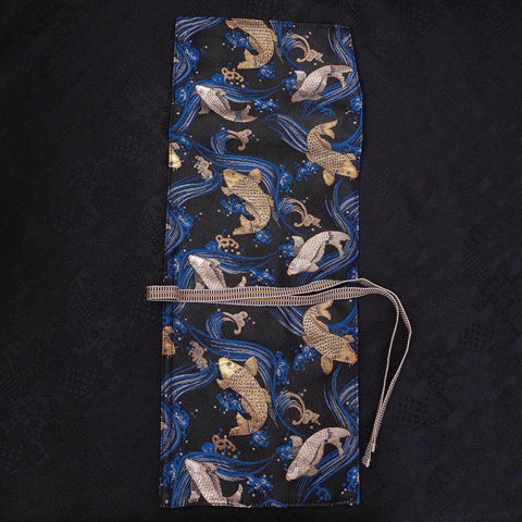 Rouleau pour Couteaux de Cuisine Style Japonais Musashi Koi 1 Pochette Fait Main-[Musashi]-[Couteaux de cuisine japonais]