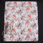 Rouleau pour Couteaux de Cuisine Style Japonais Musashi Koi-Blanc 4 Pochettes Fait Main-[Musashi]-[Couteaux de cuisine japonais]