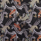 Rouleau pour Couteaux de Cuisine Style Japonais Musashi Koi-Noir 4 Pochettes Fait Main-[Musashi]-[Couteaux de cuisine japonais]