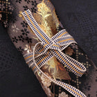 Rouleau pour Couteaux de Cuisine Style Japonais Musashi Or Sakura & Éventail 4 Pochettes Fait Main-[Musashi]-[Couteaux de cuisine japonais]