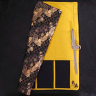 Rouleau pour Couteaux de Cuisine Style Japonais Musashi Or Sakura & Éventail 4 Pochettes Fait Main-[Musashi]-[Couteaux de cuisine japonais]