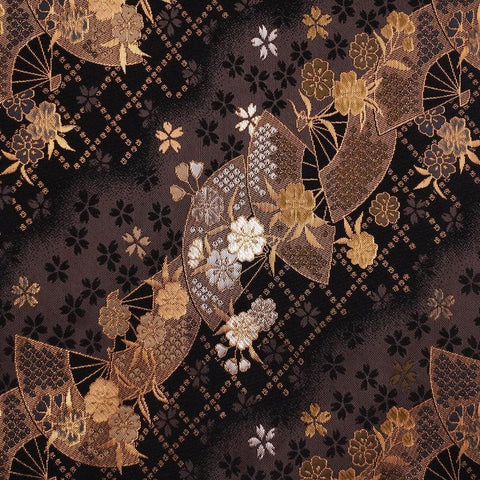 Rouleau pour Couteaux de Cuisine Style Japonais Musashi Or Sakura & Éventail 4 Pochettes Fait Main-[Musashi]-[Couteaux de cuisine japonais]