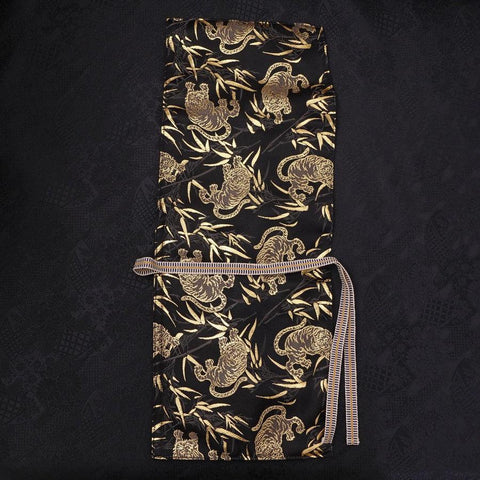Rouleau pour Couteaux de Cuisine Style Japonais Musashi Tora (Tigre) 1 Pochette Fait Main-[Musashi]-[Couteaux de cuisine japonais]