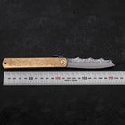 Ryubu-Dragon Brass Higonokami Aogami 120mm (4.7”)-[Musashi]-[Couteaux de cuisine japonais]