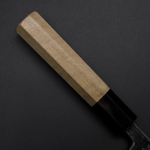 Sabaki Blue Steel #1 Kurouchi Manche en Buffle et Magnolia 150mm-[Musashi]-[Couteaux de cuisine japonais]
