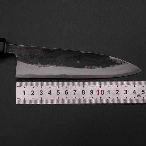 Sabaki Blue Steel #1 Kurouchi Manche en Buffle et Magnolia 150mm-[Musashi]-[Couteaux de cuisine japonais]