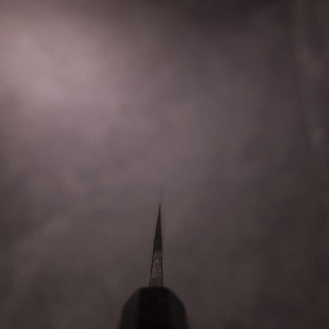 Sabaki White Steel #2 Kurouchi Manche en Buffle et Ébène 140mm-[Musashi]-[Couteaux de cuisine japonais]