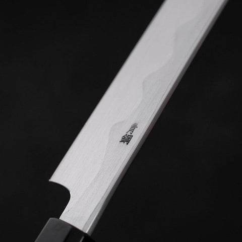 Sakimaru Takohiki Blue Steel #2 Kasumi Manche en Buffle et Bois de Teck 330mm-[Musashi]-[Couteaux de cuisine japonais]