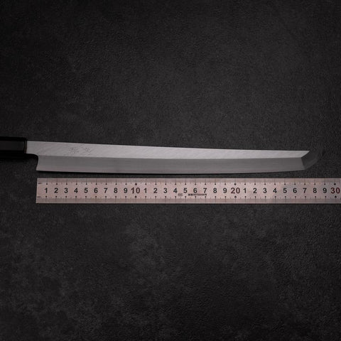 Sakimaru Takohiki Blue Steel #2 Kasumi Manche en Buffle et Ébène 300mm-[Musashi]-[Couteaux de cuisine japonais]