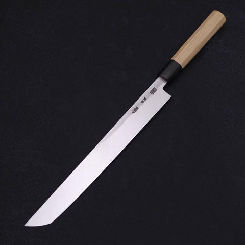 Sakimaru Takohiki Blue Steel #2 Kasumi Manche en Buffle et Magnolia 270mm-[Musashi]-[Couteaux de cuisine japonais]
