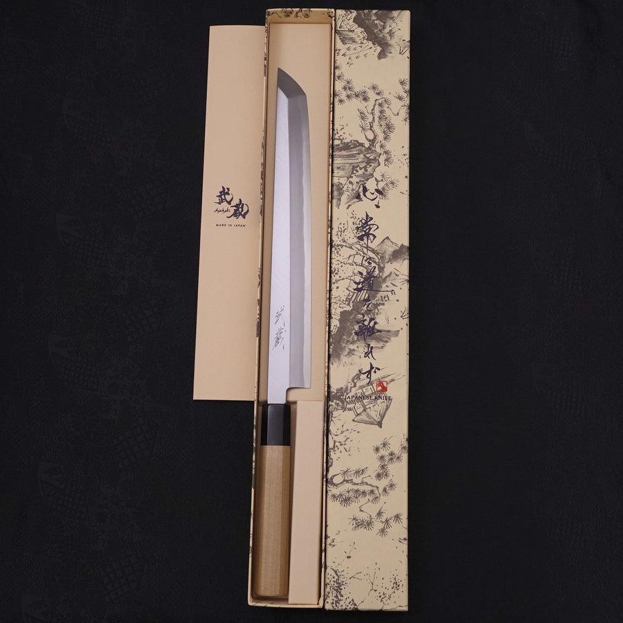 Sakimaru Takohiki Blue Steel #2 Kasumi Manche en Buffle et Magnolia 270mm-[Musashi]-[Couteaux de cuisine japonais]