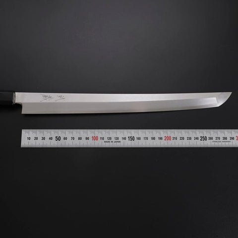 Sakimaru Takohiki Silver Steel #3 Kasumi Manche en Buffle et Ébène 300mm-[Musashi]-[Couteaux de cuisine japonais]