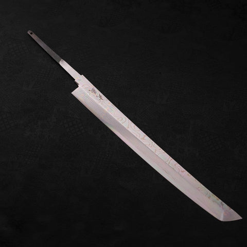 Sakimaru Takohiki Silver Steel #3 Nickel en Vagues Damas 300mm-[Musashi]-[Couteaux de cuisine japonais]