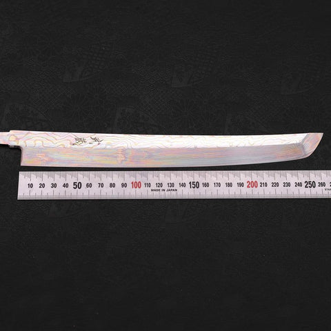 Sakimaru Takohiki Silver steel #3 Nickel en Vagues Damas 270mm-[Musashi]-[Couteaux de cuisine japonais]