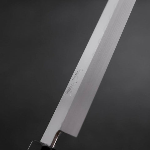 Sakimaru Takohiki White Steel #2 Honyaki Manche en Buffle et Ébène 300mm-[Musashi]-[Couteaux de cuisine japonais]