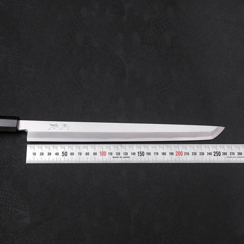 Sakimaru Takohiki White Steel #2 Kasumi Manche en Buffle et Ébène 270mm-[Musashi]-[Couteaux de cuisine japonais]