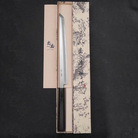 Sakimaru Takohiki White Steel #2 Kasumi Manche en Buffle et Ébène 270mm-[Musashi]-[Couteaux de cuisine japonais]