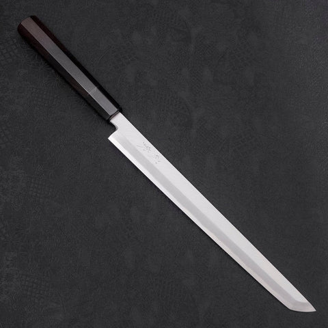 Sakimaru Takohiki White Steel #2 Kasumi Manche en Buffle et Ébène 270mm-[Musashi]-[Couteaux de cuisine japonais]