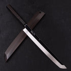 Sakimaru Takohiki White Steel #2 Lune-Fuji Eau Honyaki Manche en Buffle et Ébène 270mm-[Musashi]-[Couteaux de cuisine japonais]