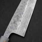 Santoku 440C Nashiji Damas Manche Océan Blanc Noir et Or 165mm-[Musashi]-[Couteaux de cuisine japonais]