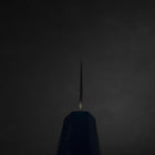 Santoku 440C Nashiji Damas Manche Urushi Bleu 165mm-[Musashi]-[Couteaux de cuisine japonais]