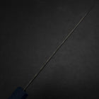 Santoku 440C Nashiji Damas Manche Urushi Bleu 165mm-[Musashi]-[Couteaux de cuisine japonais]